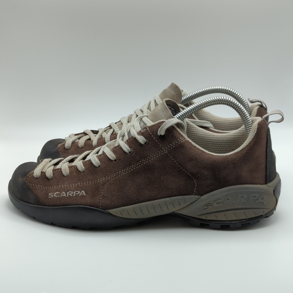 Scarpa Mojito Shoes Mens Size 10 1/8 Brown Suede Lace Up Trail Hiking Sneakers